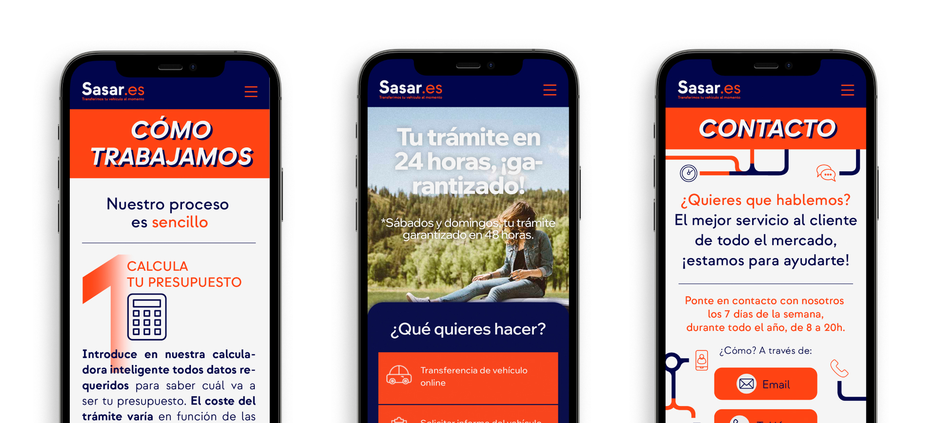 Sasar.es-Diseño web movil